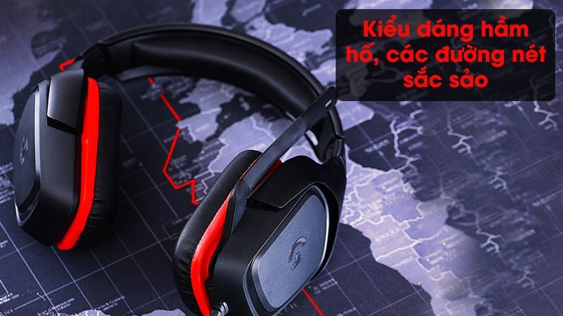 Tai nghe chơi game PUBG Logitech G331 đệm tai da cao cấp, thoải mái