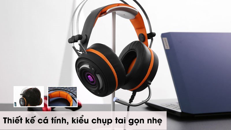 Tai nghe chơi game PUBG MozardX G1 với âm thanh vòm 7.1