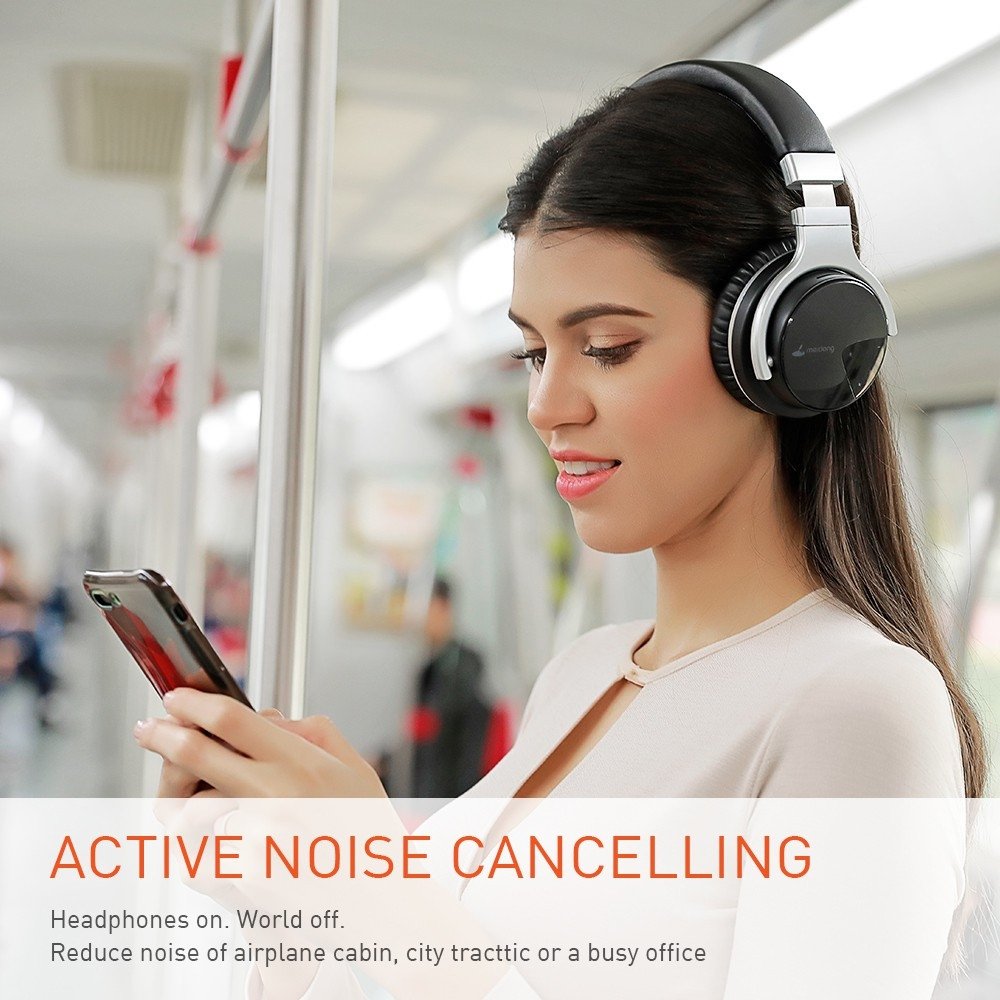 Tai nghe chống ồn over-ear màu xám