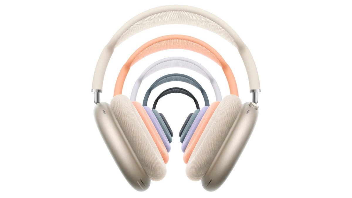 Tai nghe chụp tai AirPods Max chính hãng màu xám bạc, biểu tượng của âm thanh không gian và chống ồn chủ động