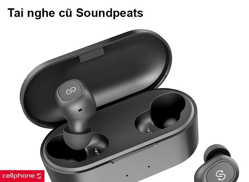 Tai nghe cũ Soundpeats với thiết kế nhỏ gọn, phù hợp sử dụng hàng ngày