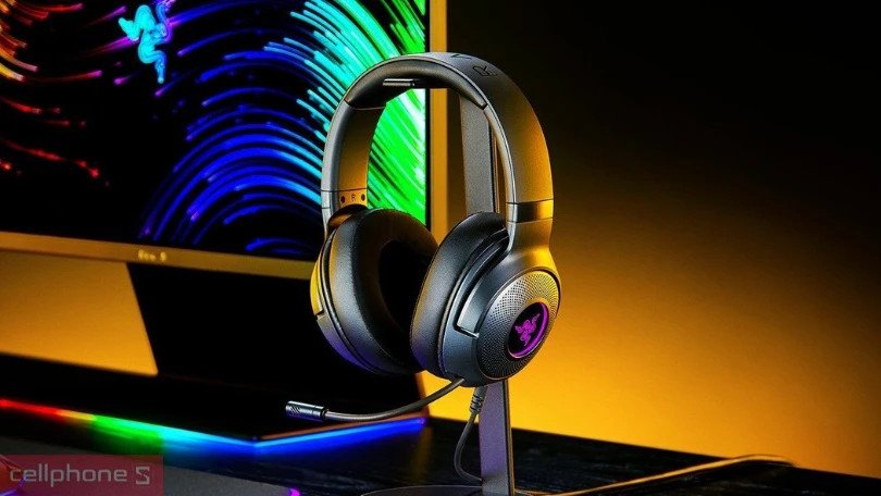 Tai nghe dây gaming Razer màu xanh lá cây