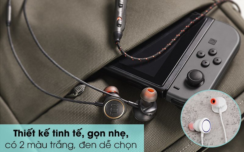 Tai nghe EP Gaming JBL Quantum 50 màu đen với mic độc lập