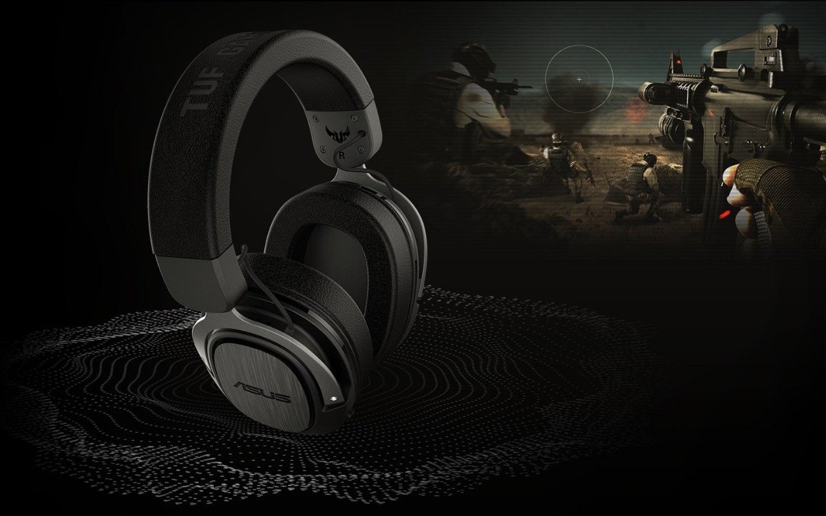 Tai nghe Gaming TUF H3 Wireless màu đen đỏ