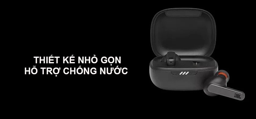 Tai nghe JBL Live Pro thiết kế công thái học và kháng nước IPX4