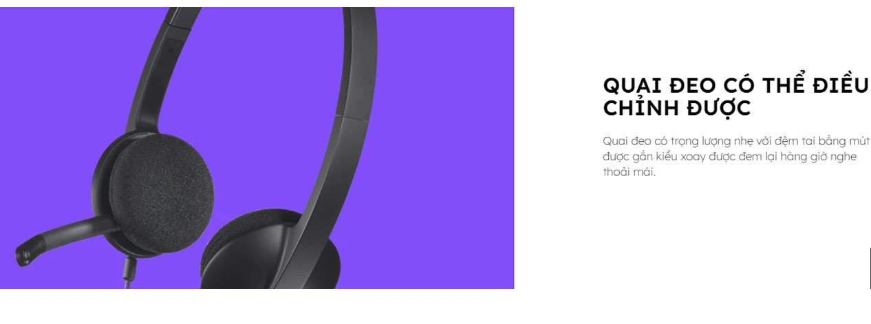 tai nghe logitech h340 thiết kế chụp tai hiện đại