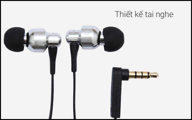 Tai nghe nhét tai Awei ES500Ni với thiết kế ôm sát và mic thoại rõ ràng