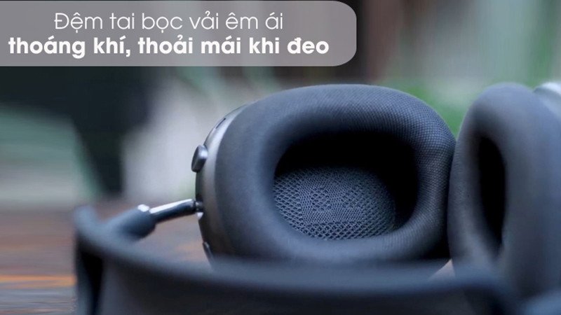 Tai nghe over ear giúp người dùng sử dụng thoải mái trong thời gian dài, không gây áp lực cho tai