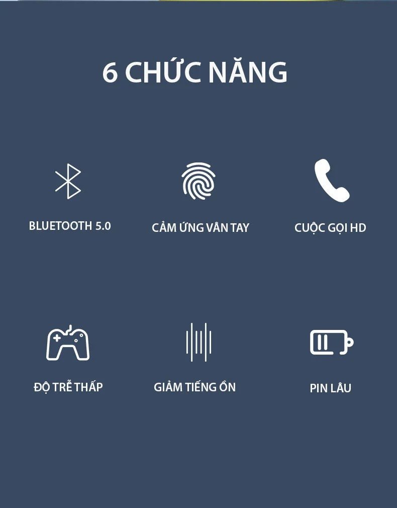 Tai nghe Pro 6 với thiết kế nhỏ gọn