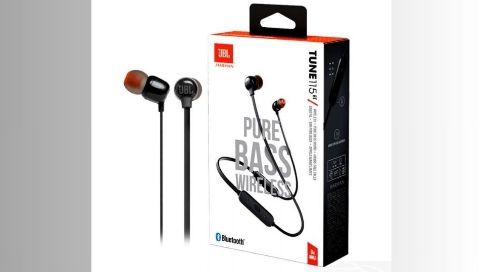 Tai nghe quàng cổ JBL T115BT với công nghệ JBL Pure Bass Sound