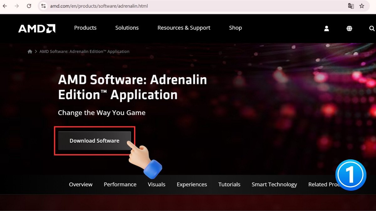 Tải phần mềm AMD Radeon Software để quản lý và cập nhật driver card AMD