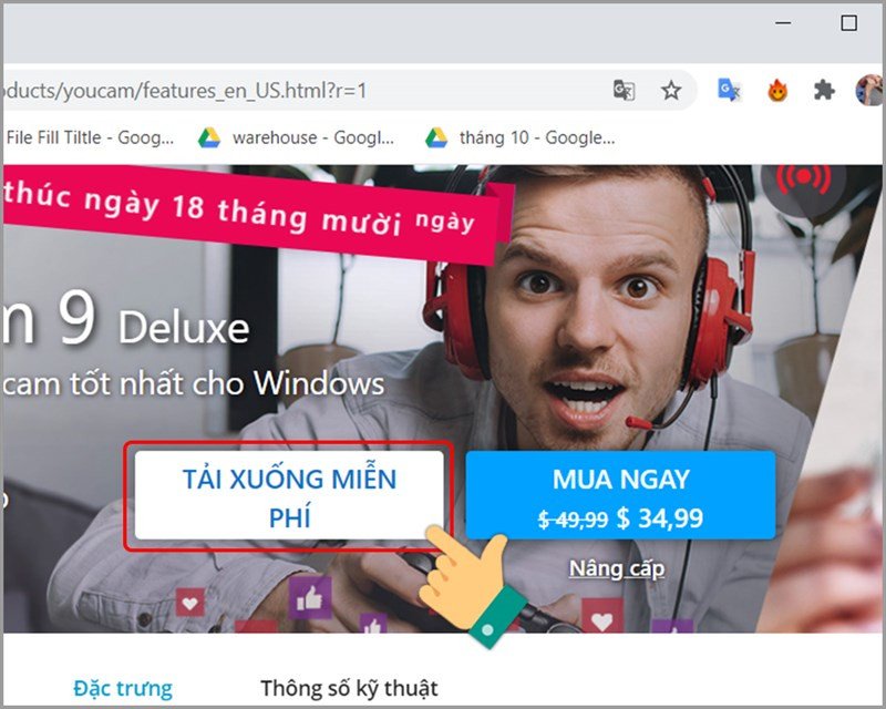 Tải phần mềm CyberLink YouCam để bật camera trên Dell Win 7