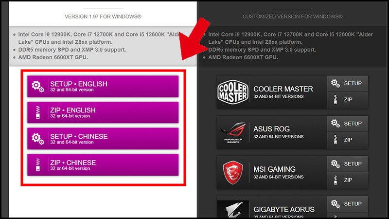 Tải và cài đặt phần mềm CPU-Z để xem bus RAM laptop