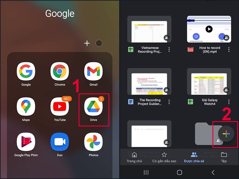 Tải video lên Google Drive từ điện thoại để chuyển sang laptop