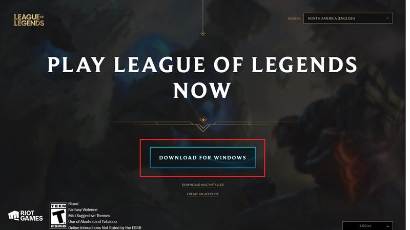 Tải xuống Riot Client để cài đặt Liên Minh Huyền Thoại