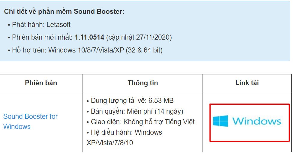 Tải xuống và cài đặt phần mềm Sound Booster để khuếch đại âm thanh laptop