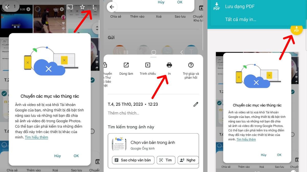 Tạo file PDF từ ảnh trên điện thoại bằng Google Photos