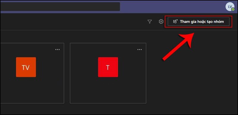 Tạo nhóm mới trong Microsoft Teams