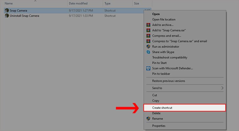 Tạo shortcut chương trình trên Desktop để gán phím Scroll Lock