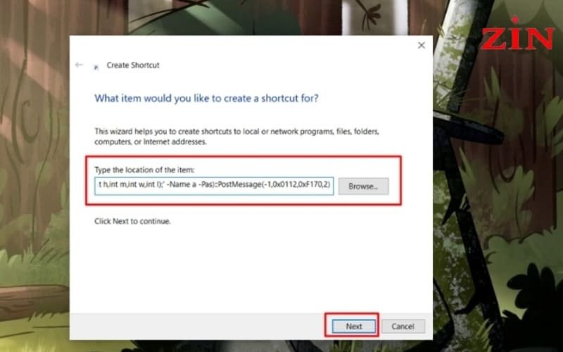 Tạo shortcut tắt màn hình