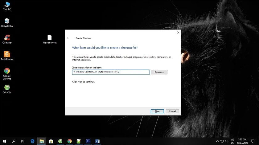 Tạo shortcut tắt nguồn nhanh cho máy tính Dell khi bị đứng