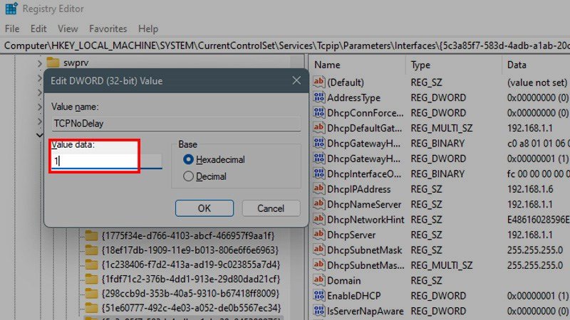 Tạo TCPNoDelay để vô hiệu hóa thuật toán Nagle