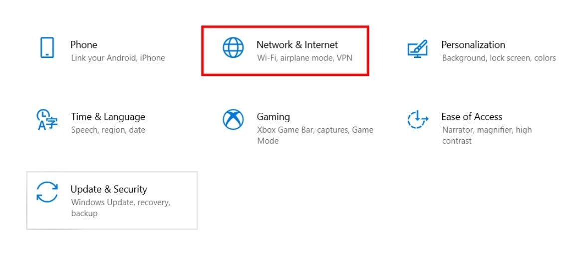 tắt chế độ máy bay laptop trong Settings