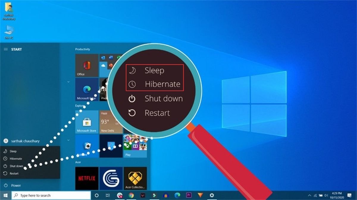Tắt chế độ Sleep và Hibernate trên laptop