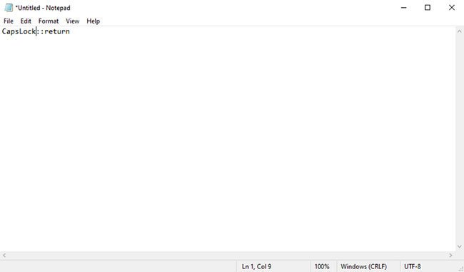 Tắt phím bàn phím laptop với AutoHotkey script.