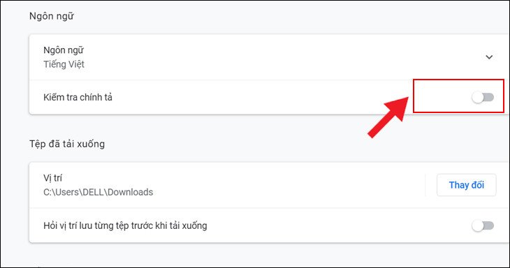 Tắt tính năng tự động sửa lỗi chính tả trên Google Chrome để tránh lỗi nhảy chữ trên laptop khi gõ văn bản trên trình duyệt