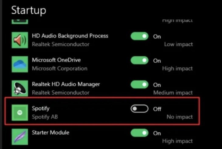 tắt ứng dụng khởi động cùng windows