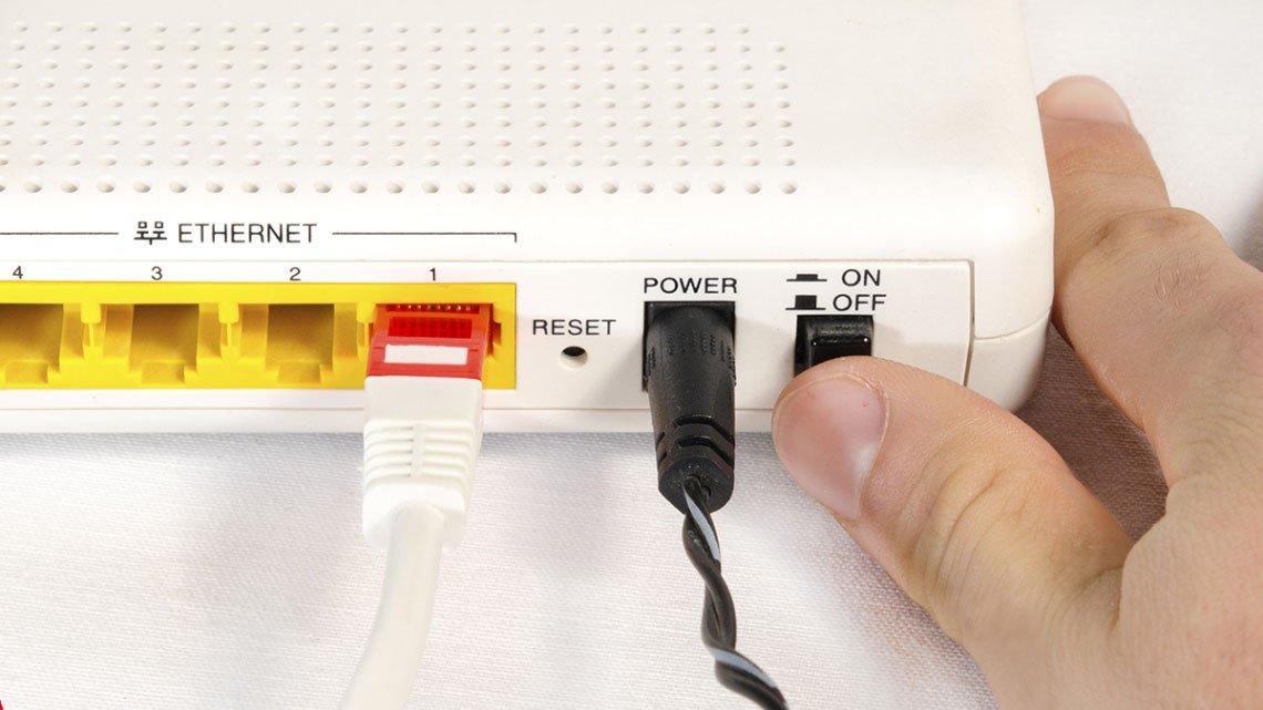 Tắt và bật lại router