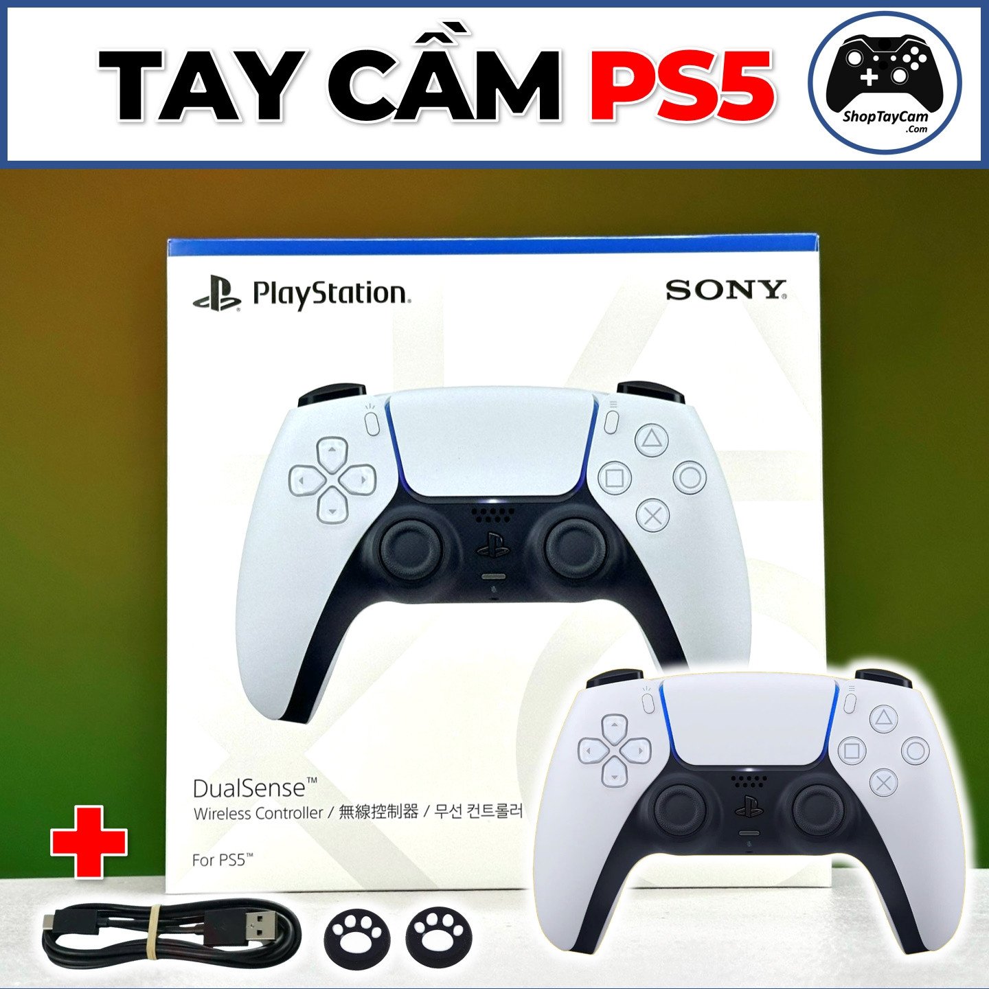 Tay cầm chơi game Sony DualSense 5 chính hãng cho PC