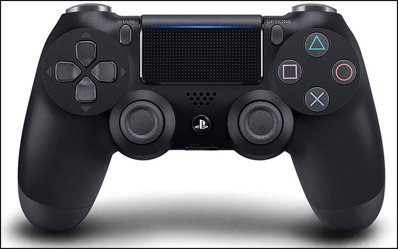 Tay cầm PlayStation DualShock 4 với thiết kế quen thuộc