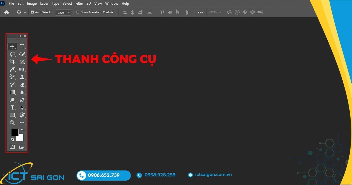 Thanh công cụ chỉnh sửa ảnh Photoshop
