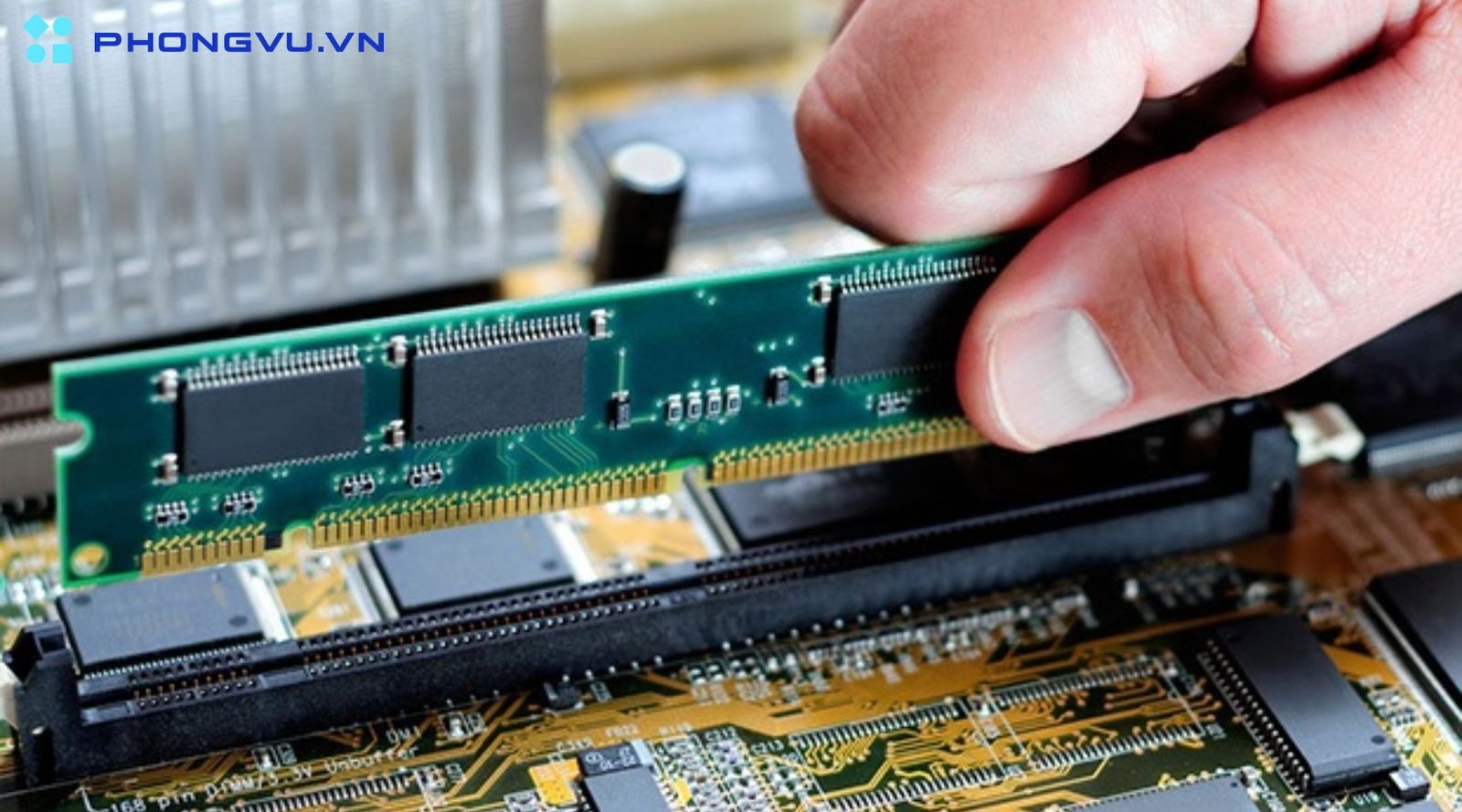 Thanh RAM DDR5 và ổ cứng SSD NVMe tốc độ cao, thành phần thiết yếu cho laptop chơi game tốt nhất hiện nay.