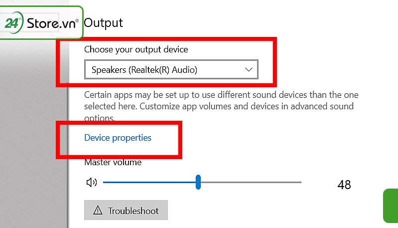Thanh trượt điều chỉnh âm lượng trong cài đặt Sound của Windows 11