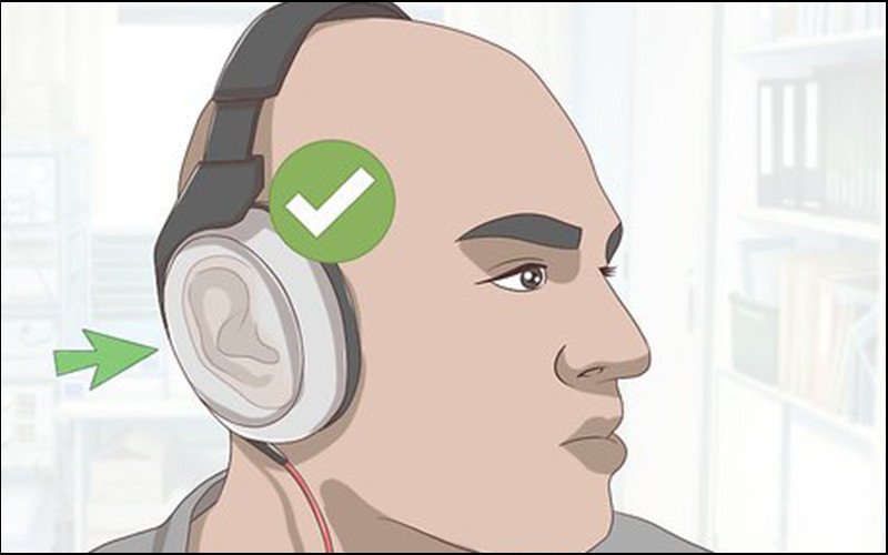 Thao tác đeo tai nghe headphones đúng cách