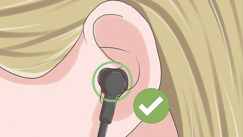 Thao tác đeo tai nghe In-ear đúng cách