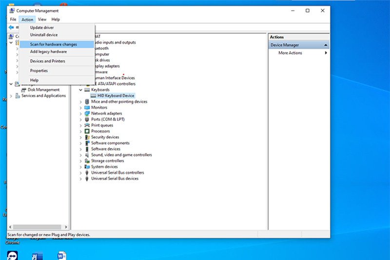 Thao tác gỡ cài đặt và cài đặt lại driver bàn phím trên máy tính Windows
