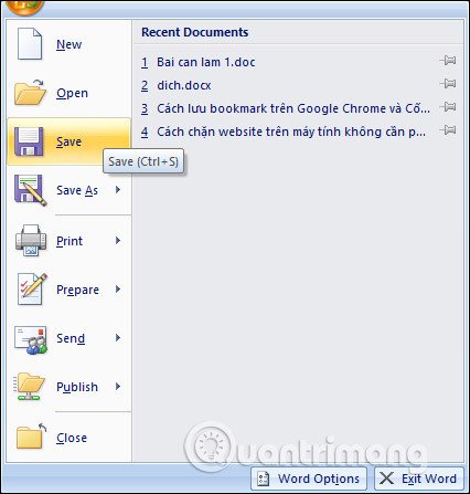 Thao tác lưu file văn bản sau khi hoàn thành soạn thảo trên laptop, đảm bảo an toàn dữ liệu.