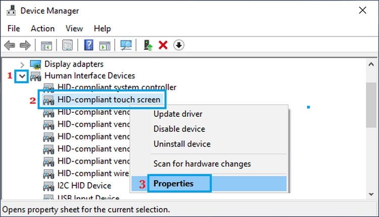 Thay đổi cài đặt quản lý nguồn của màn hình laptop không cảm ứng được Win 10