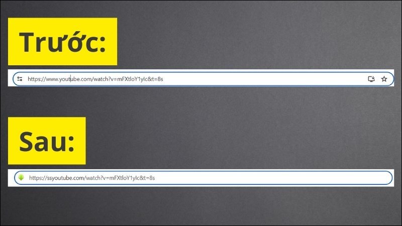Thay đổi URL để tải nhạc YouTube về laptop bằng Savefrom.net