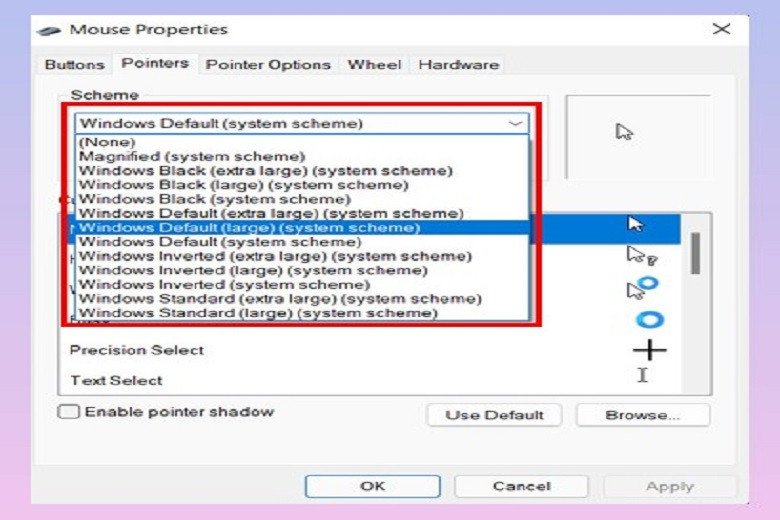 Thêm chủ đề con trỏ chuột mới vào hệ thống Windows