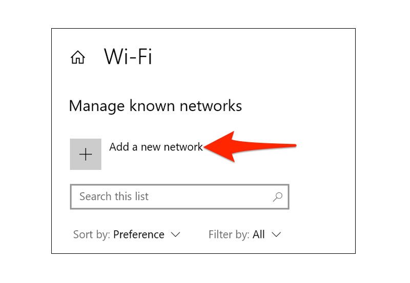 Thêm mạng Wi-Fi ẩn