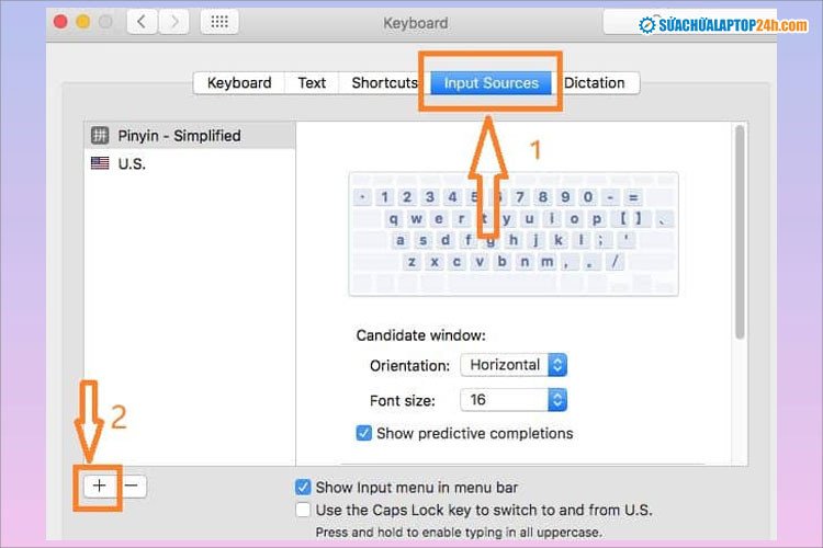 Thêm ngôn ngữ tiếng Trung vào macOS