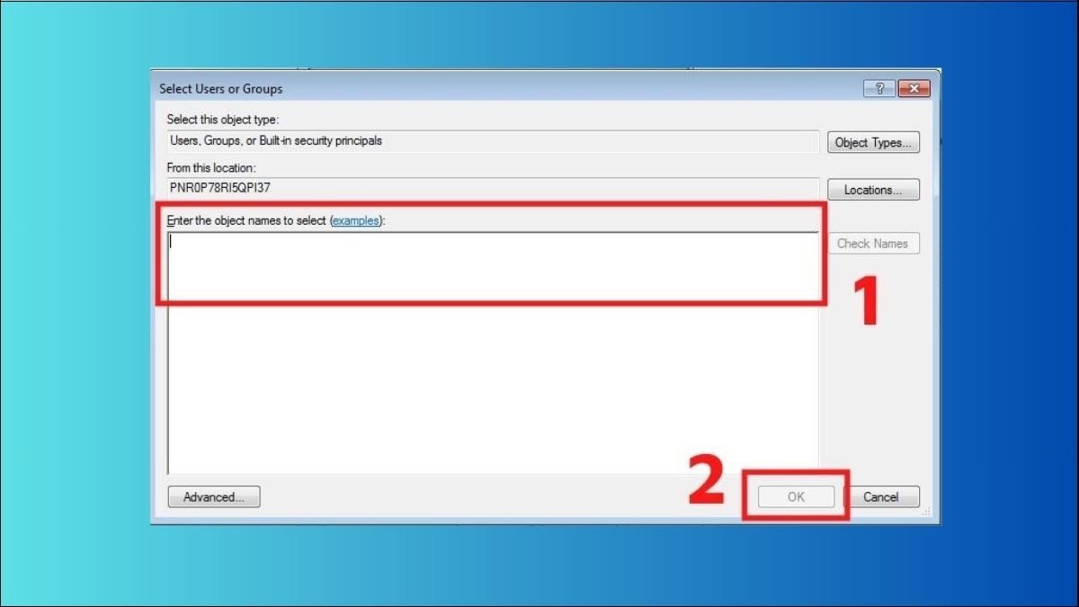 Thêm người dùng để cấp quyền truy cập dữ liệu khi kết nối bằng cáp