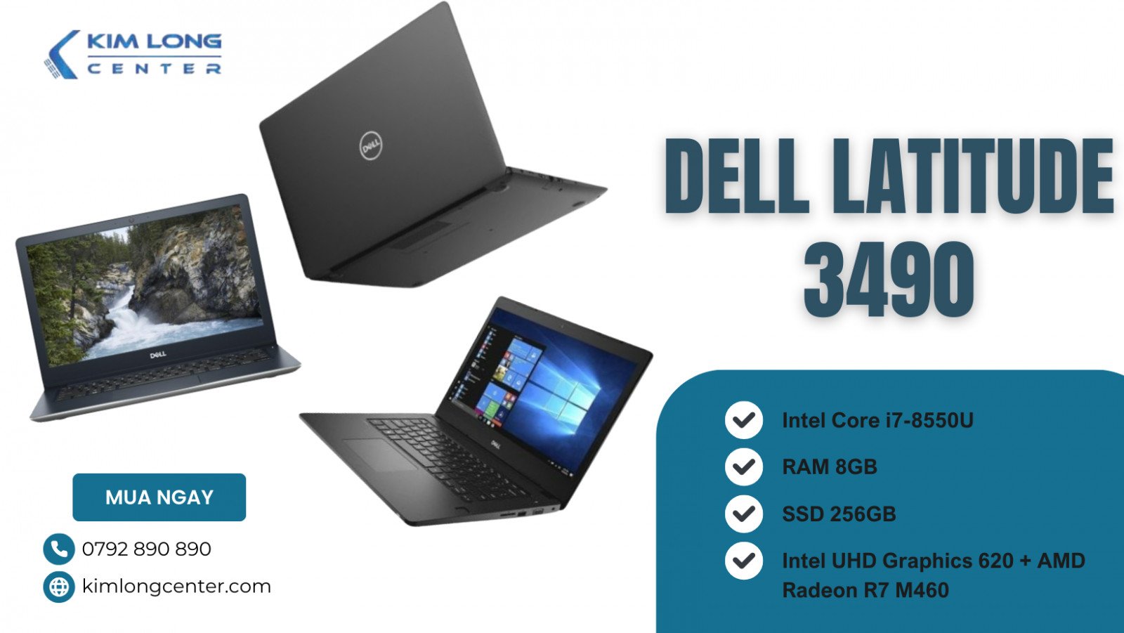 Thiết bị Dell Latitude 3490 bền bỉ cho học sinh cấp 2