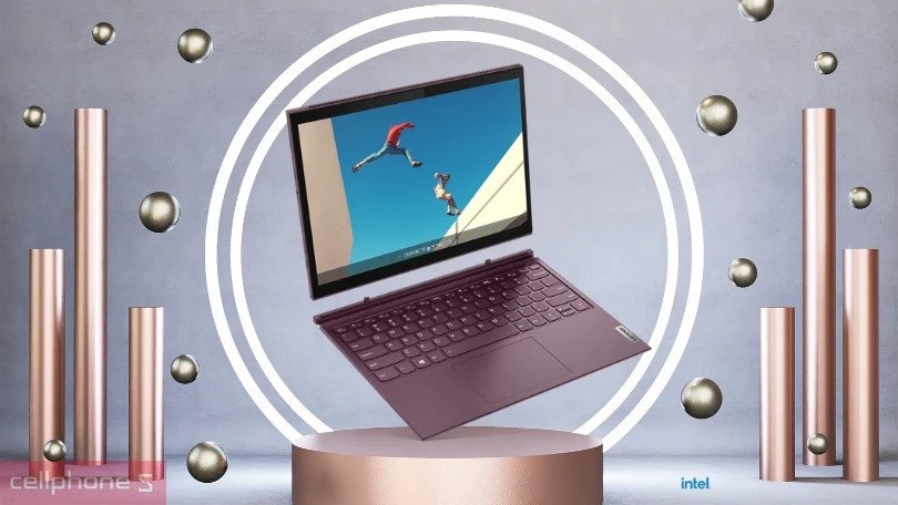 Thiết kế linh hoạt của laptop Lenovo Yoga Duet 7 13ITL6 82MA009LPH