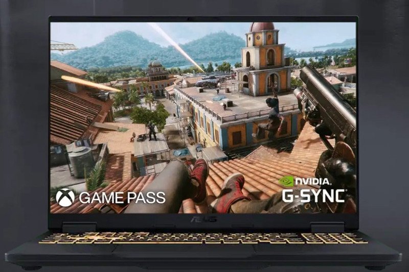 Thiết kế mặt sau của laptop Asus TUF Gaming F16 FX607VU-RL045W